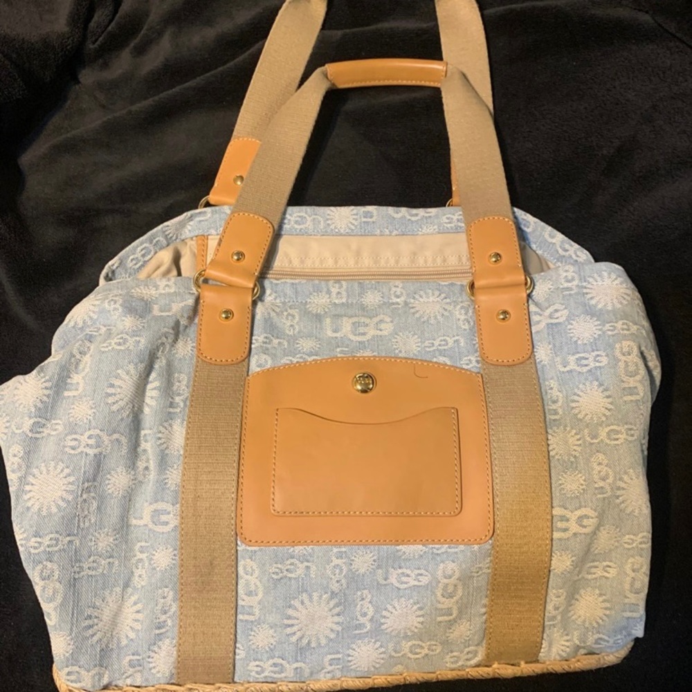 Ugg Large Denim Jacquard Espadrille Tote